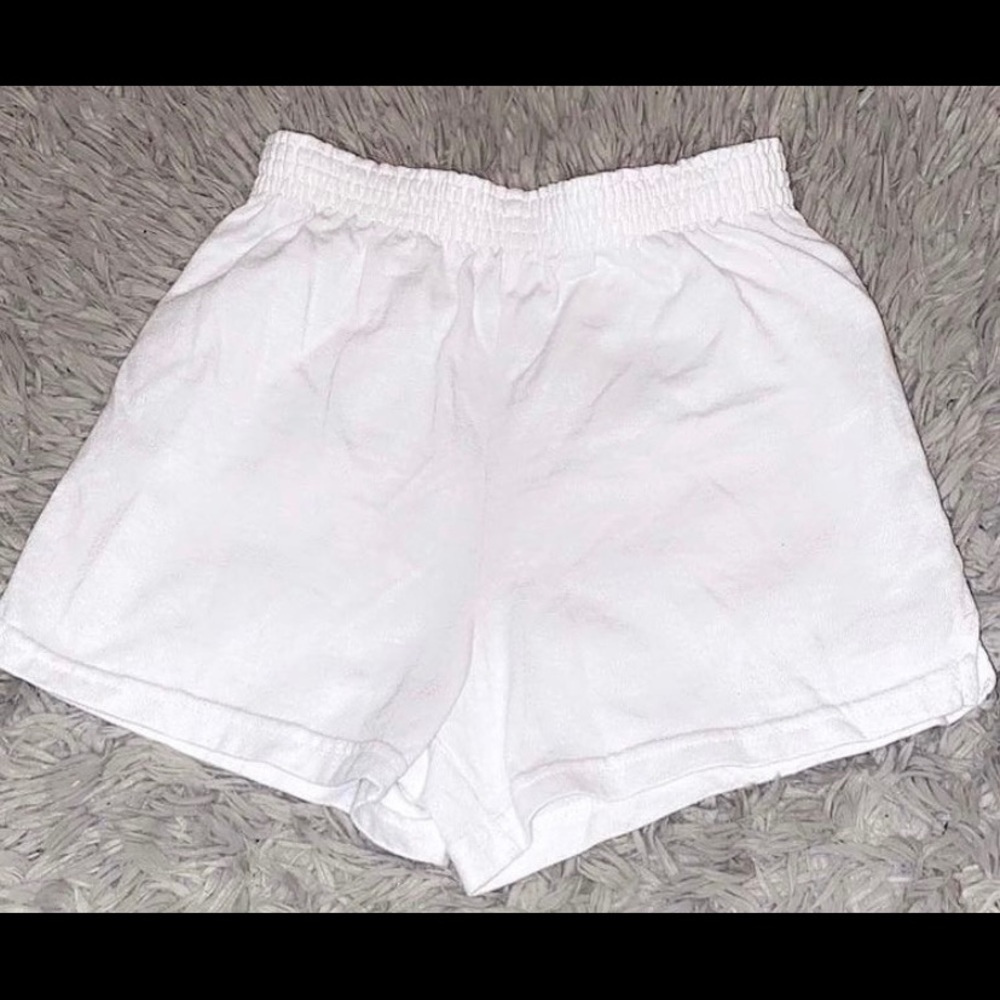 Never worn white soffe shorts